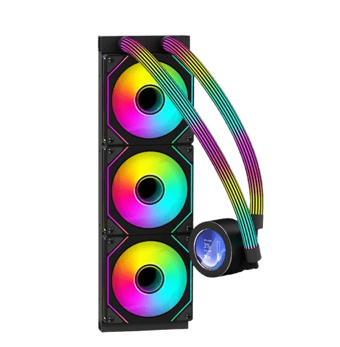 GAMEON - KRAKEN N360 LCD Display Liquid CPU Cooler 360mm With ARGB Tube - Black image 1
