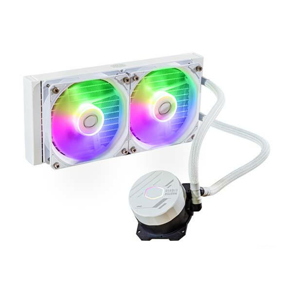 COOLER MASTER MasterLiquid 240L CORE ARGB CPU Liquid Cooler - White image 0