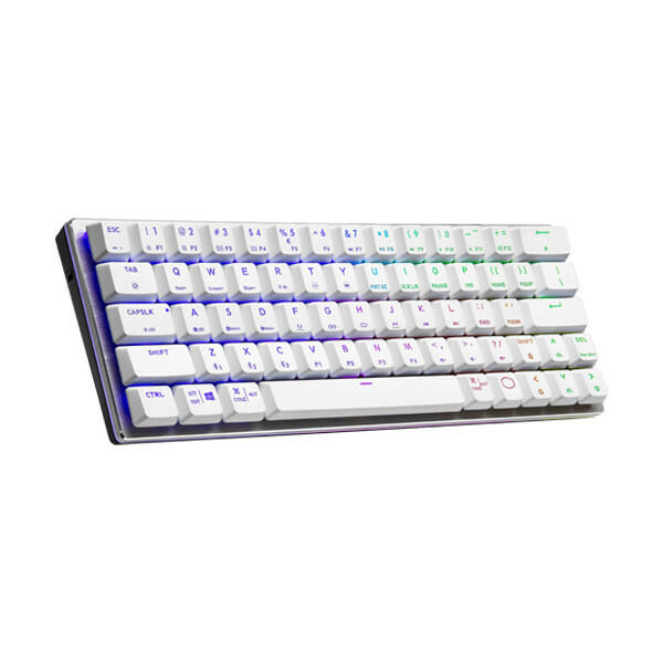 Cooler Master SK622 Low Profile Mechanical Blue Switch Keyboard - White - US Layout image 2