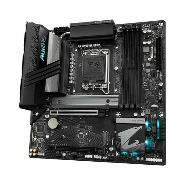 GIGABYTE B760M AORUS PRO AX DDR5 (rev. 1.0) Micro ATX Motherboard image 2