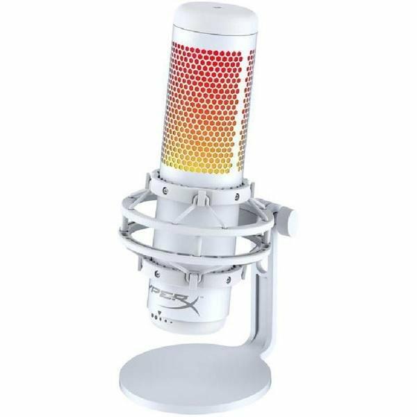 HyperX QuadCast S RGB – White USB Condenser Gaming Microphone image 1