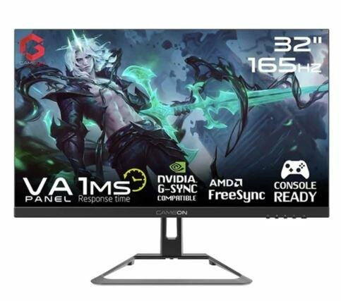 GAMEON GOE32FHD165VA 32" FHD, 165Hz, 1ms Flat VA Gaming Monitor, Black - (HDMI 2.1 Console Compatible) image 0