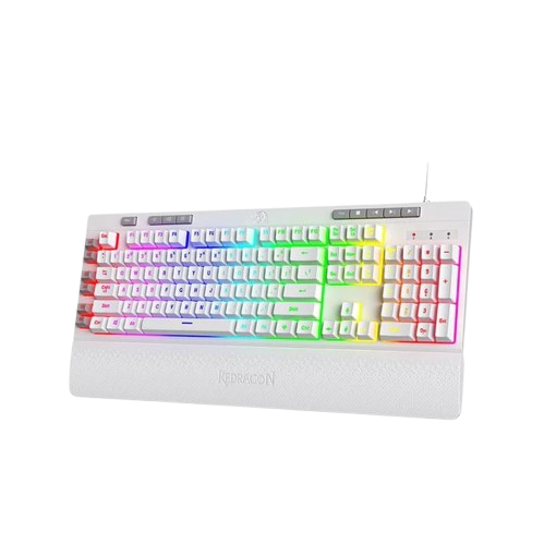 Redragon K512 Shiva RGB Backlit Membrane Wired Gaming Keyboard with Multimedia Keys - (English Layout) image 1