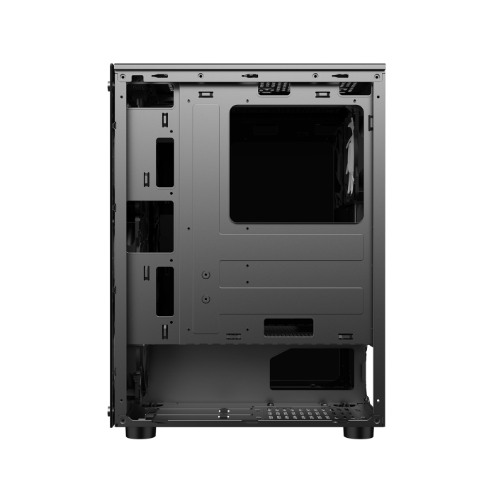 SHARX ZEPHYR ARGB - ATX Mid Tower Gaming Case With Front Tempered Glass, 4 x 120mm ARGB Computer Fans Model Z-200, Black image 8