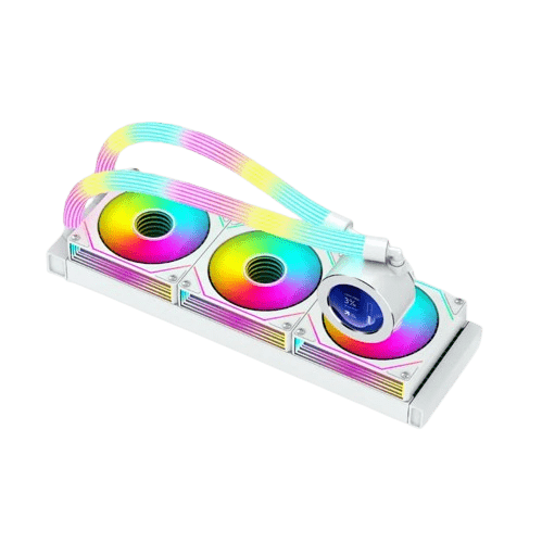 GAMEON - KRAKEN N360 LCD Display Liquid CPU Cooler 360mm With ARGB Tube - White image 2