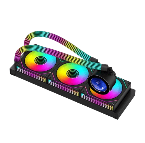 GAMEON - KRAKEN N360 LCD Display Liquid CPU Cooler 360mm With ARGB Tube - Black image 4
