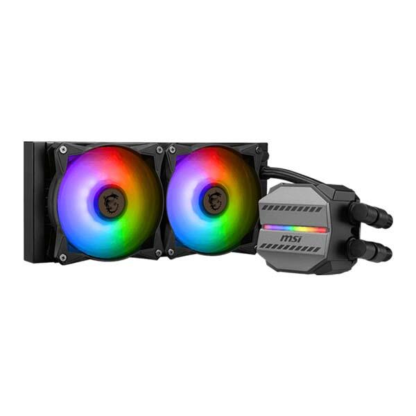 MSI MAG CORELIQUID M240 - 2 x 120mm ARGB CPU Liquid Cooler - Black image 1