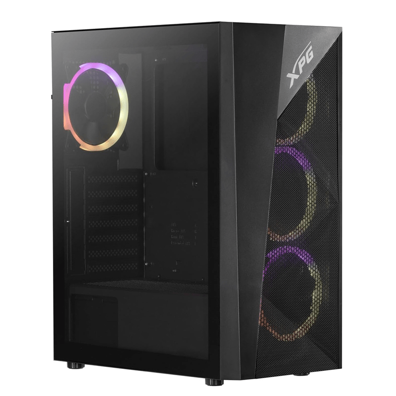 XPG Lander 500 RGB Mid Tower PC Case, 4-Fans BLACK image 0