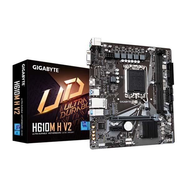 GIGABYTE H610M H V2 DDR5 Micro-ATX Motherboard - Black image 1
