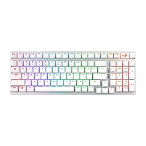 ASUS ROG STRIX SCOPE II 96 RGB ROG NX Snow Switch Wireless Mechanical Gaming Keyboard - White image 3