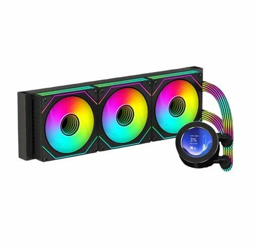 GAMEON - KRAKEN N360 LCD Display Liquid CPU Cooler 360mm With ARGB Tube - Black image 0