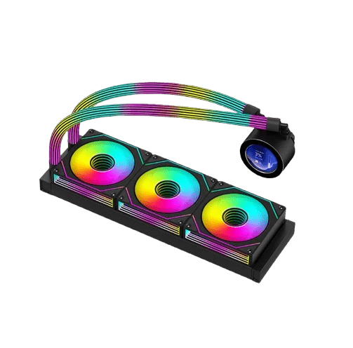 GAMEON - KRAKEN N360 LCD Display Liquid CPU Cooler 360mm With ARGB Tube - Black image 2