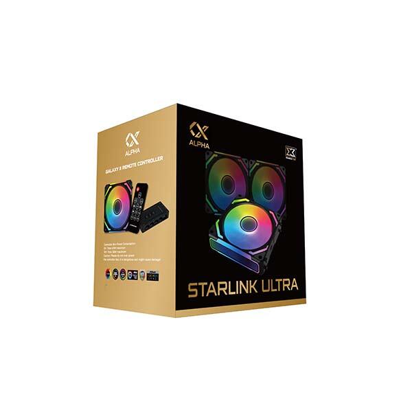 Xigmatek Starlink Ultra Easy Clip On and Smart Link Fan - 3 Pcs - Black image 3