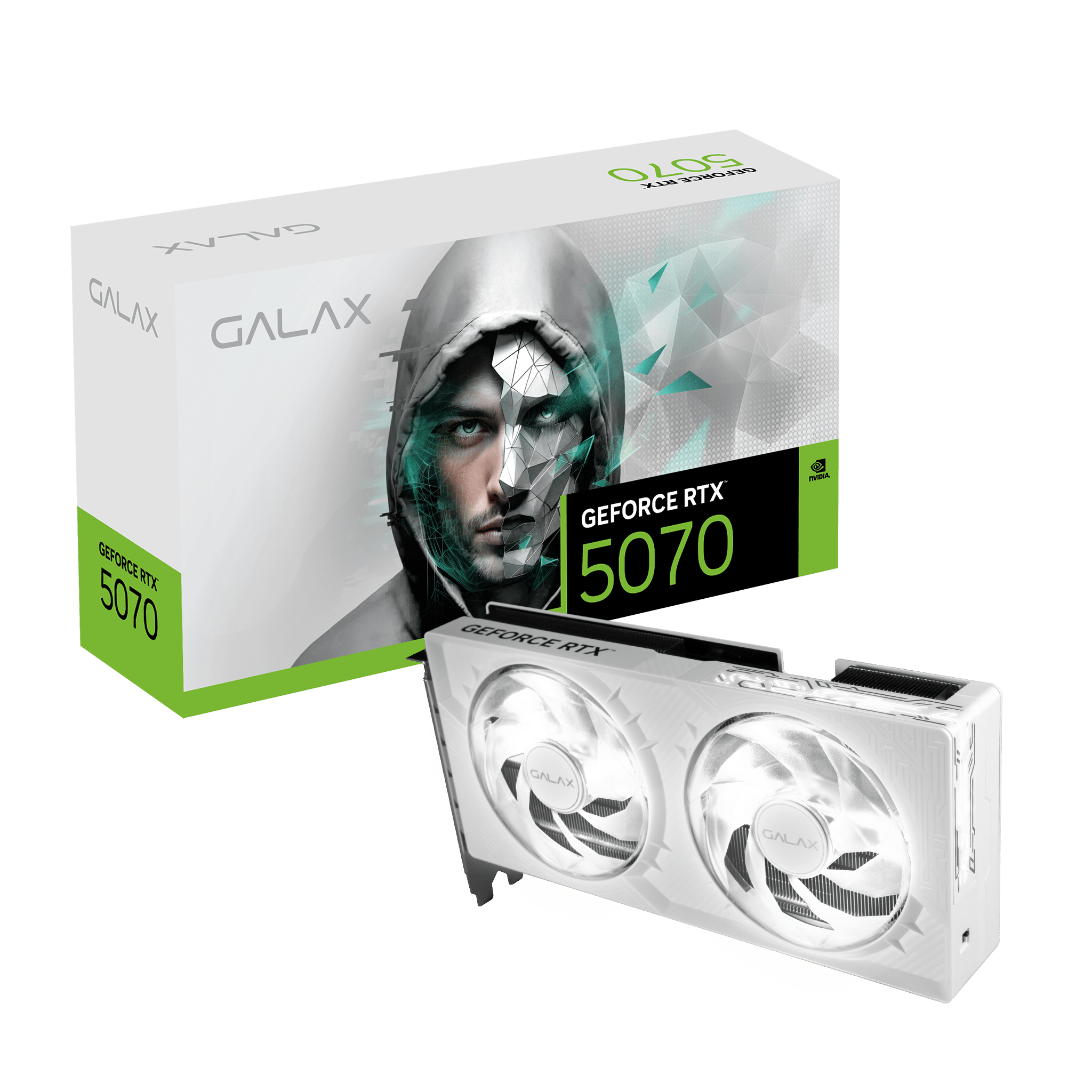 GALAX GeForce RTX™ 5070 1-Click OC White 12GB GDDR7 image 1