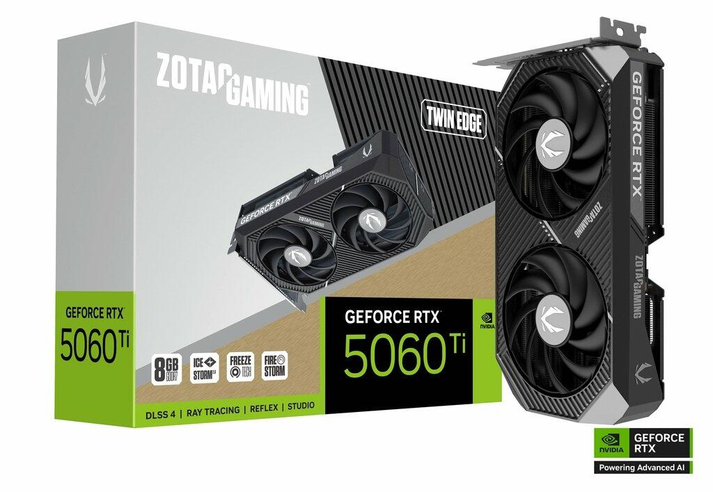 ZOTAC  GeForce RTX 5060 Ti Twin Edge Graphics Card, 8GB GDDR7  image 1