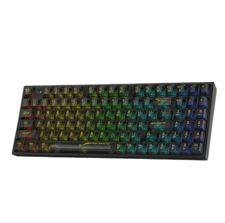 Redragon K658 IRELIA PRO SE 90% 3-Mode Wireless RGB Full Transparent Mechanical Gaming Keyboard BLACK image 1