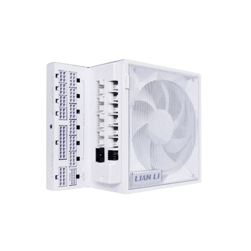 Lian Li Edge L-Shape 1200 Watts, 80 Plus Gold Fully Modular ATX Gaming Power Supply - White image 5