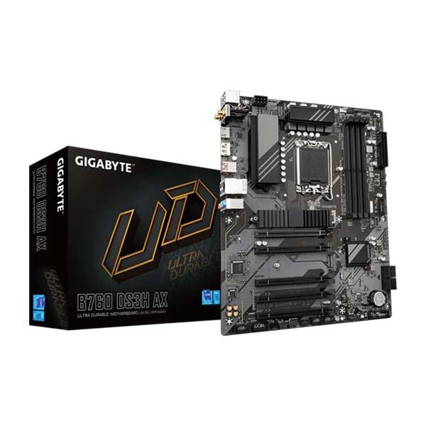 GIGABYTE B760 DS3H AX DDR5 ATX Motherboard - Black image 2