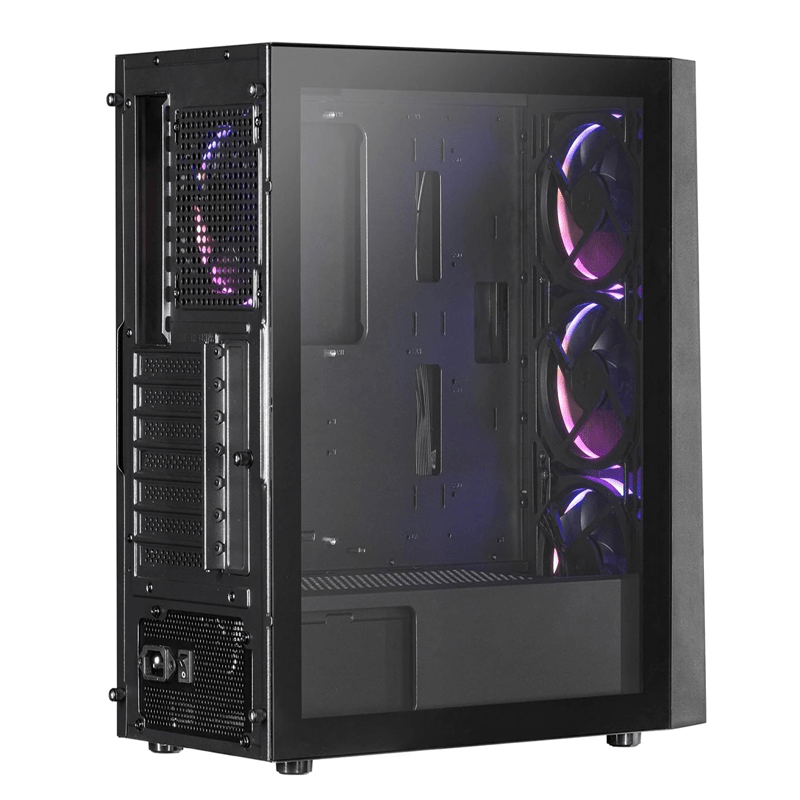 XPG Lander 500 RGB Mid Tower PC Case, 4-Fans BLACK image 2