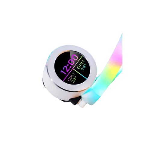 GAMEON - KRAKEN N360 LCD Display Liquid CPU Cooler 360mm With ARGB Tube - White image 4
