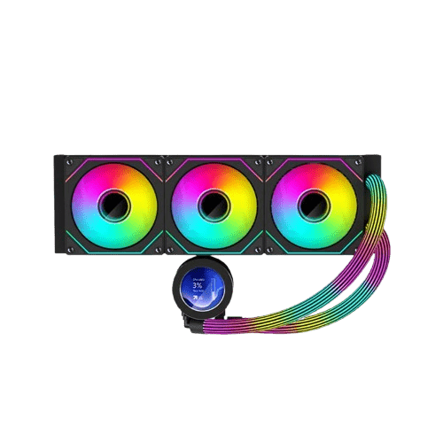 GAMEON - KRAKEN N360 LCD Display Liquid CPU Cooler 360mm With ARGB Tube - Black image 3