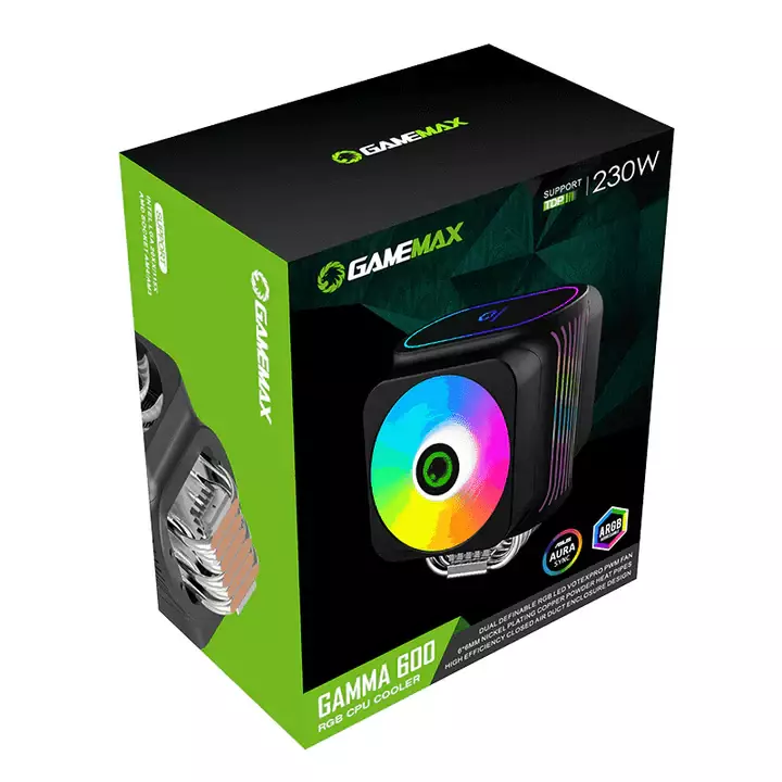 GameMax GAMMA 600 120MM RGB CPU Air Cooler image 3