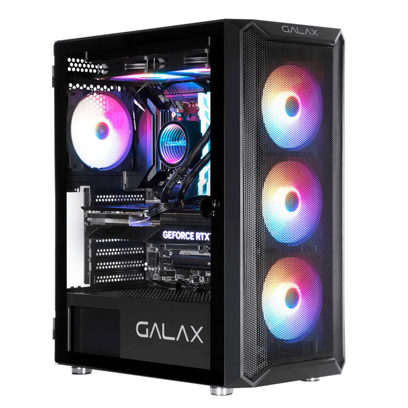 GALAX Revolution–07 RGB Tempered Glass Gaming Case-BLACK image 0