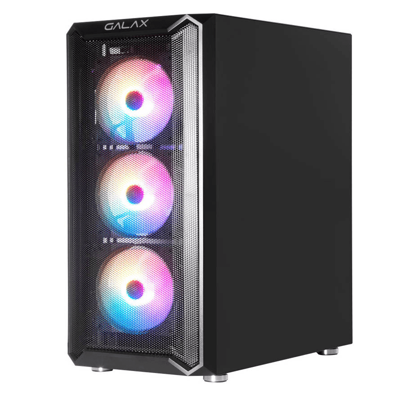 GALAX Revolution–07 RGB Tempered Glass Gaming Case-BLACK image 1