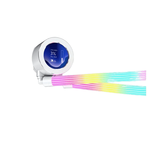 GAMEON - KRAKEN N360 LCD Display Liquid CPU Cooler 360mm With ARGB Tube - White image 3