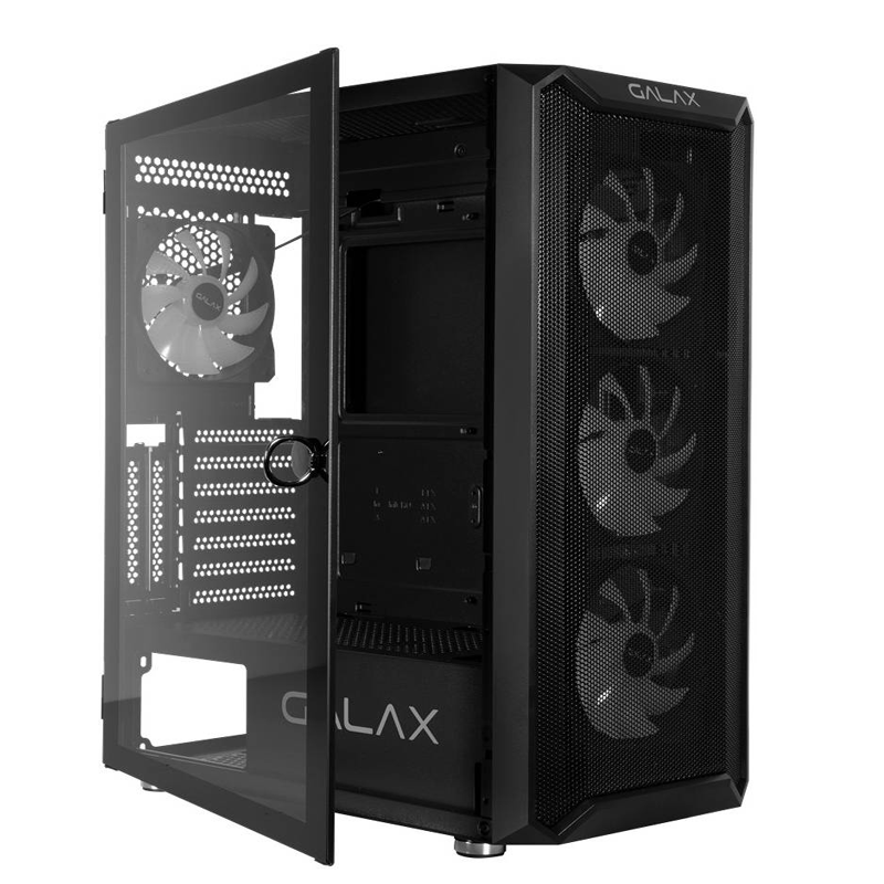 GALAX Revolution–07 RGB Tempered Glass Gaming Case-BLACK image 3