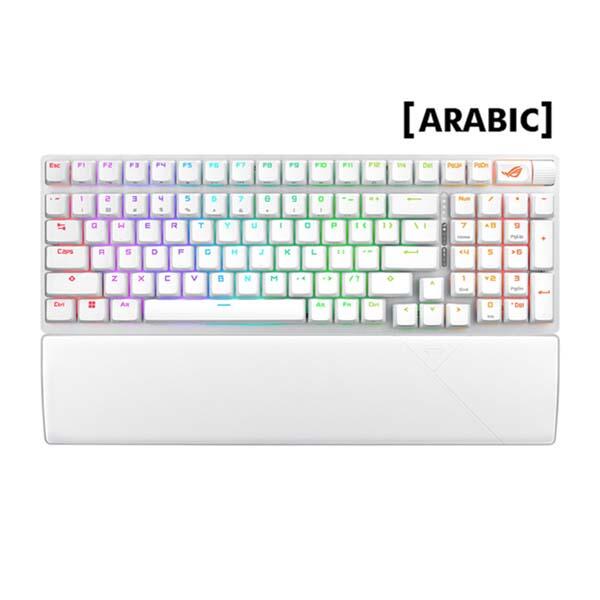 ASUS ROG STRIX SCOPE II 96 RGB ROG NX Snow Switch Wireless Mechanical Gaming Keyboard - White image 0