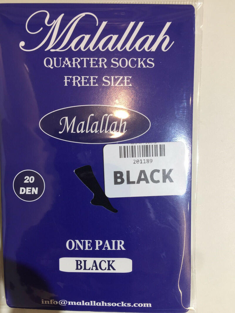 جوارب ربع شفاف BLACK  image 2