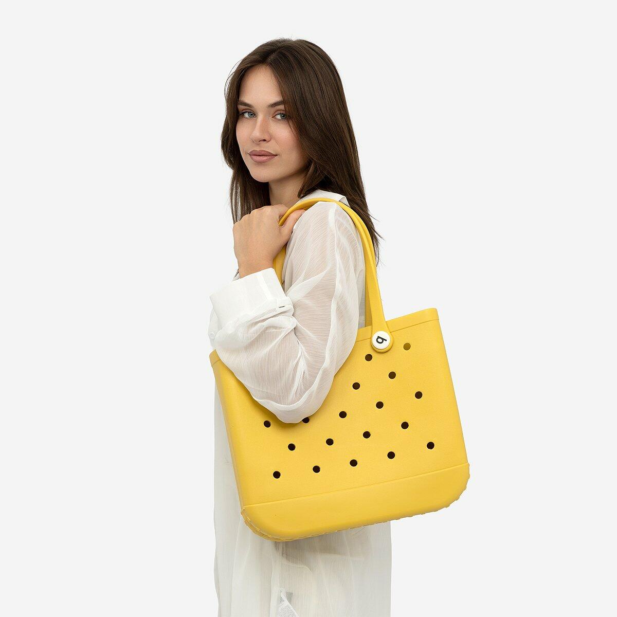 Beach Bag Yellow - Medium size image 4