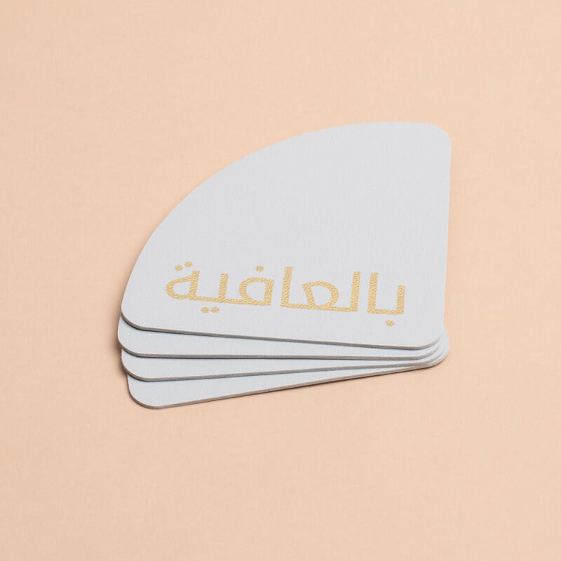 قاعدة كوب جلد رمادي image 0