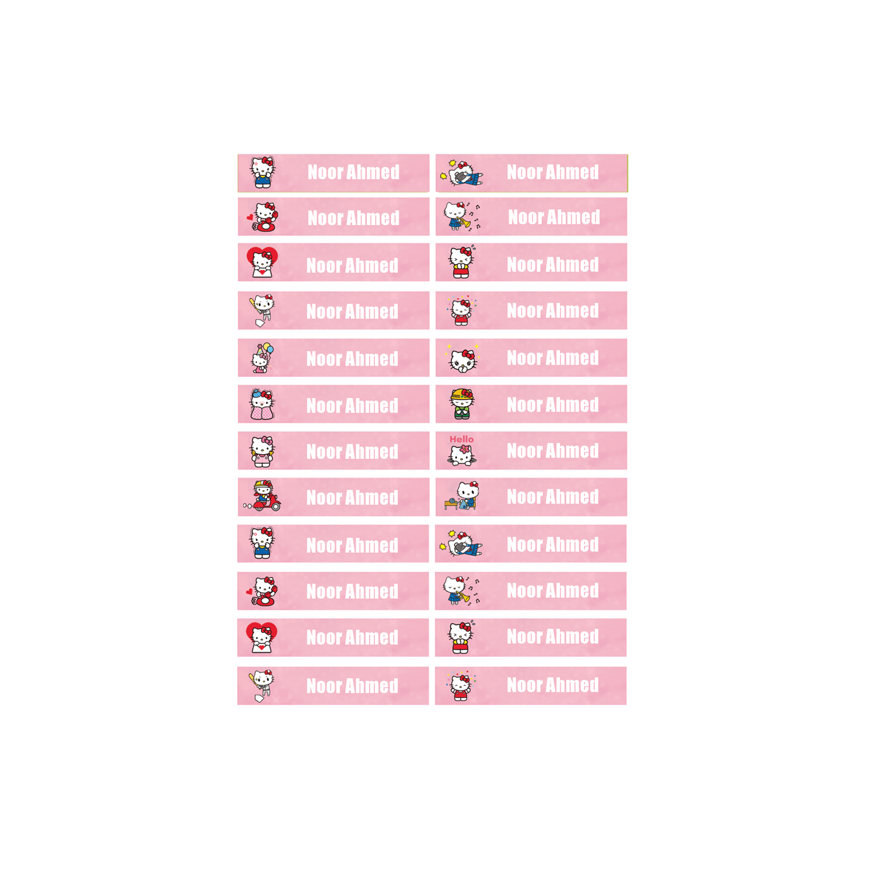 Hello Kitty Labels for kids image 3