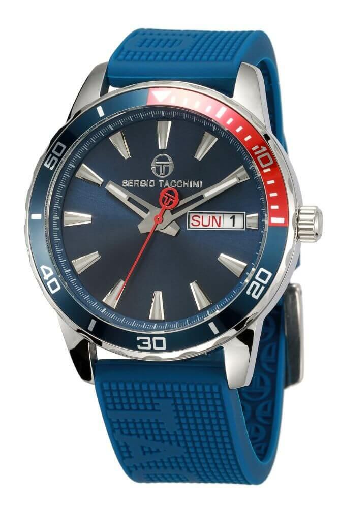 Sergio Tacchini Rubber blue Men's Watch image 0