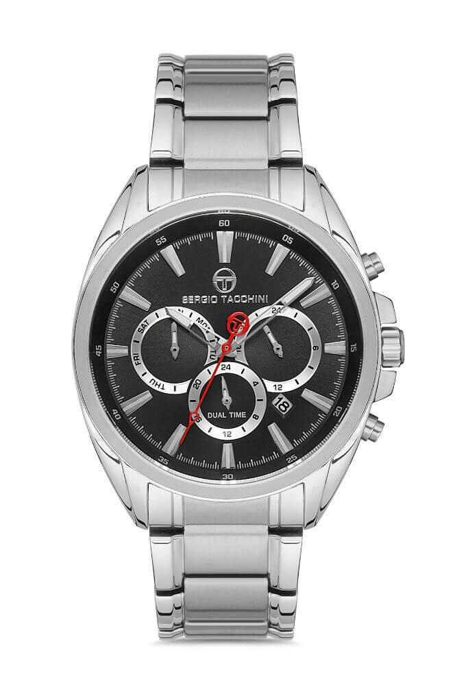 Sergio Tacchini Steel Chrono Silver Men's Watch image 0