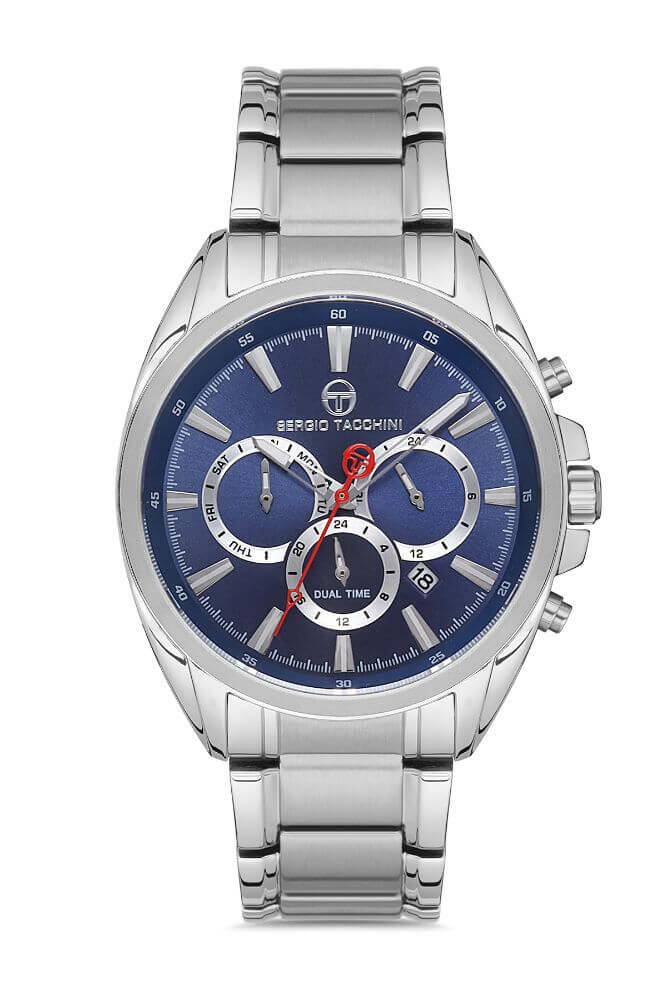 Sergio Tacchini Steel Chrono Silver Men's Watch image 0