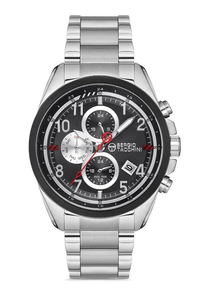 Sergio Tacchini Steel Chrono Silver Men's Watch image 0
