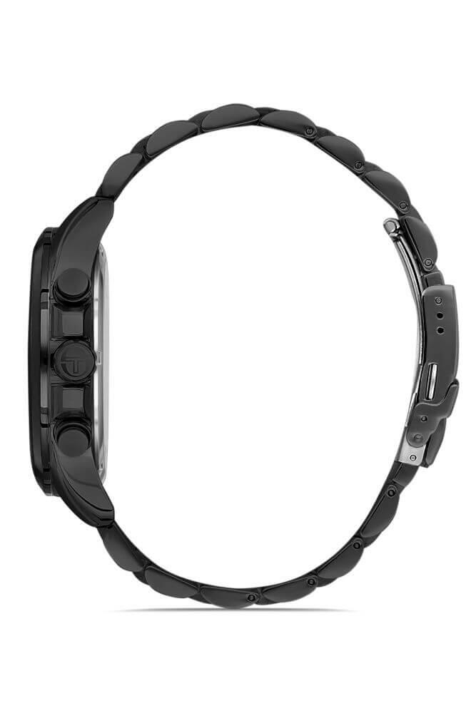 Sergio Tacchini Steel Chrono Black Men's Watch image 1