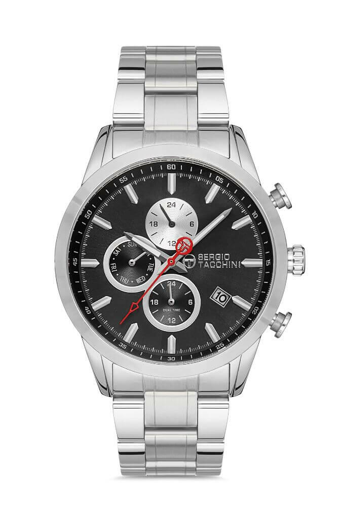 Sergio Tacchini Steel Chrono Silver Men's Watch image 0