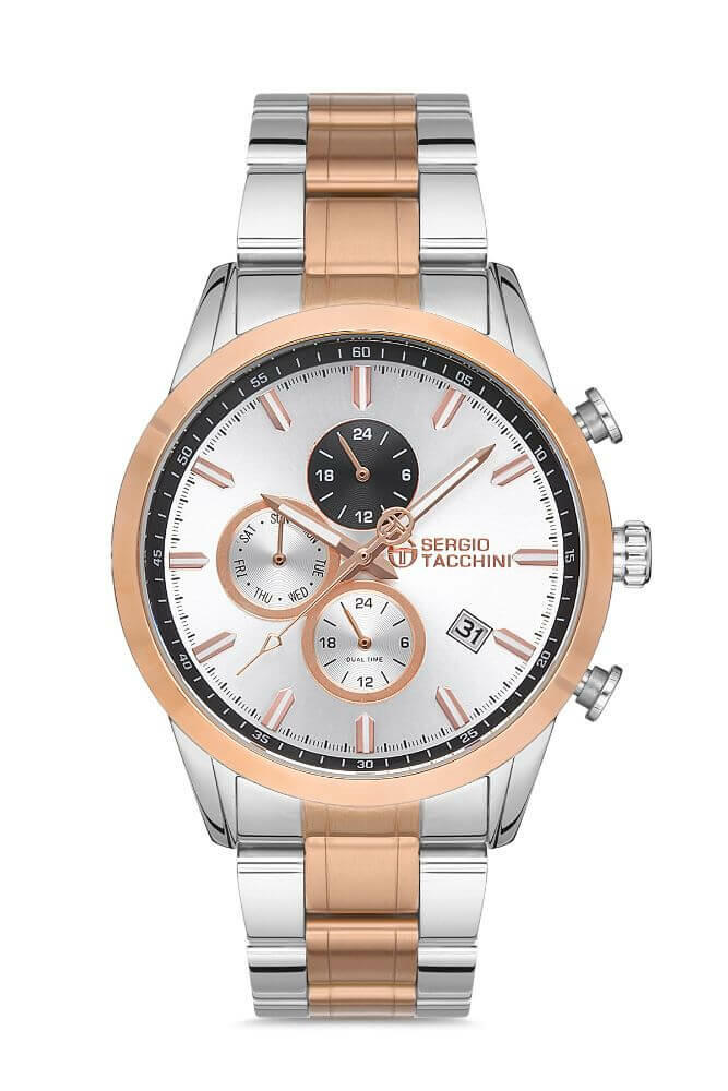 Sergio Tacchini Steel Chrono Two Tone Men's Watch image 0