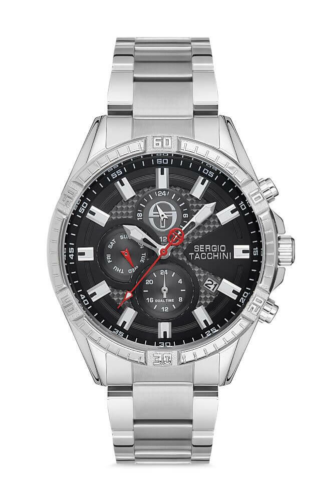 Sergio Tacchini Steel Chrono Silver Men's Watch image 0