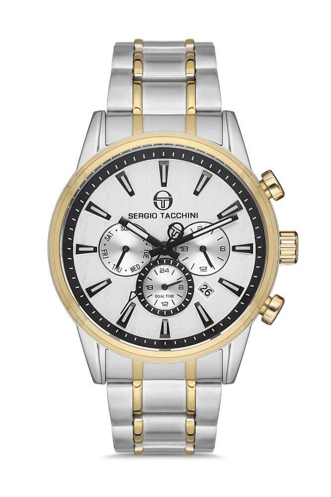 Sergio Tacchini Steel Chrono Two Tone Men's Watch image 0