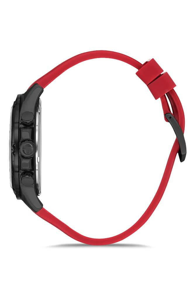 Sergio Tacchini Rubber Chrono Red Men's Watch image 1