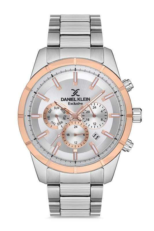 DANIEL KLEIN Steel Chrono Silver Men Watch image 0