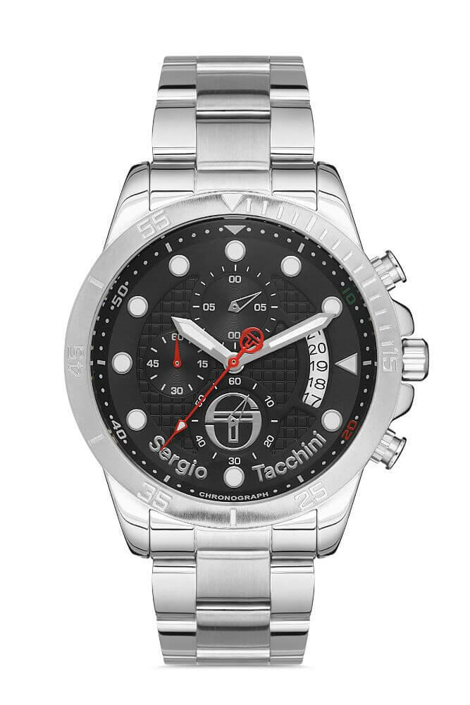 Sergio Tacchini Steel Chrono Silver Men's Watch image 0