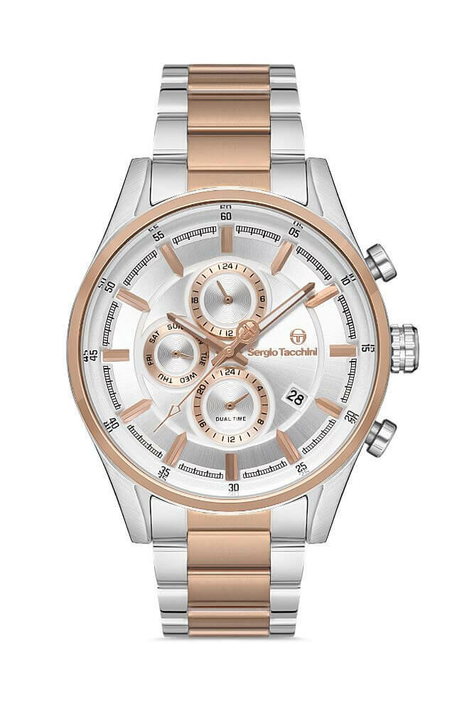 Sergio Tacchini Steel Chrono Two Tone Men's Watch image 0