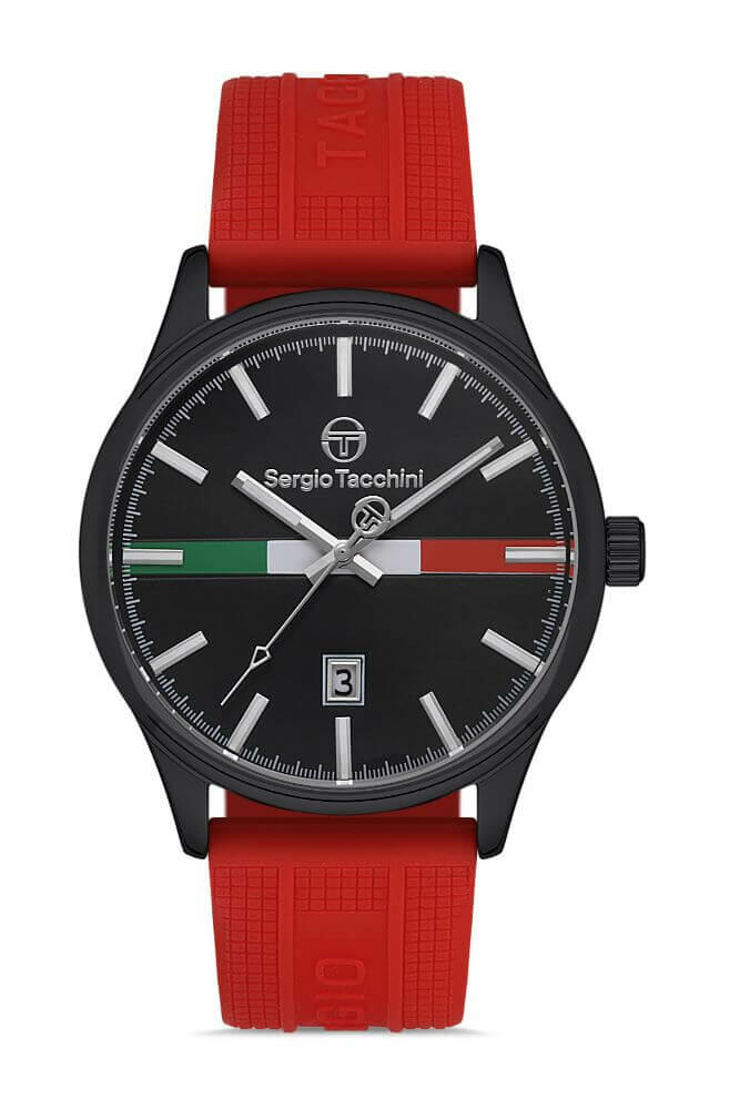 Sergio Tacchini Rubber red Men's Watch image 0