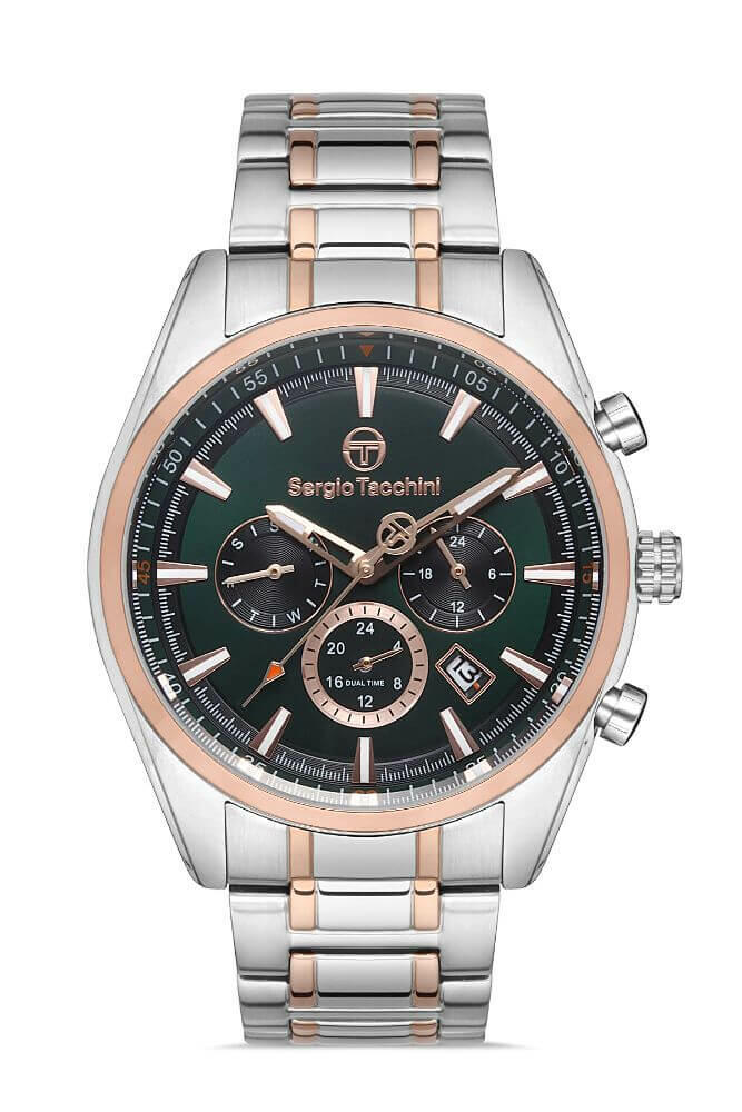 Sergio Tacchini Steel Chrono Two Tone Men's Watch image 0